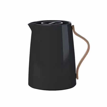 Bollitore termico per tè Stelton Emma X-201-2 in acciaio inossidabile con filtro integrato e chiusura a rotazione, colore nero, capacità 1 l – 2