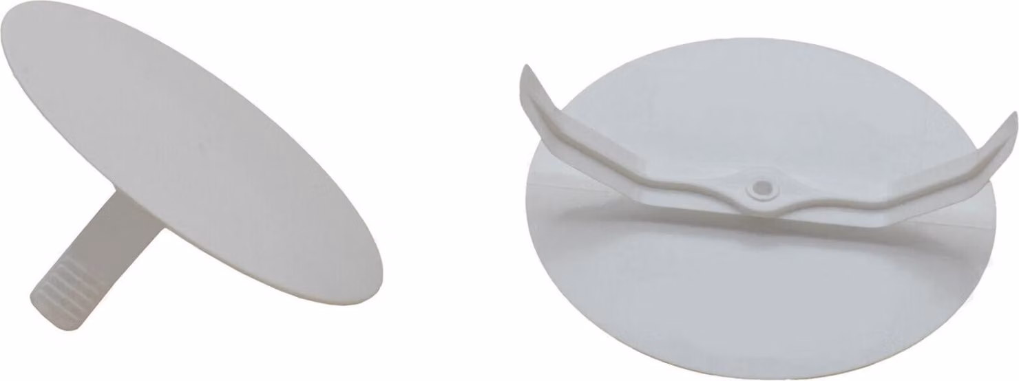 Coperchi a molla, bianchi, rotondi, Ø 85 mm, per scatole da incasso Ø 70 mm, coperchi a scatto, 200 pezzi