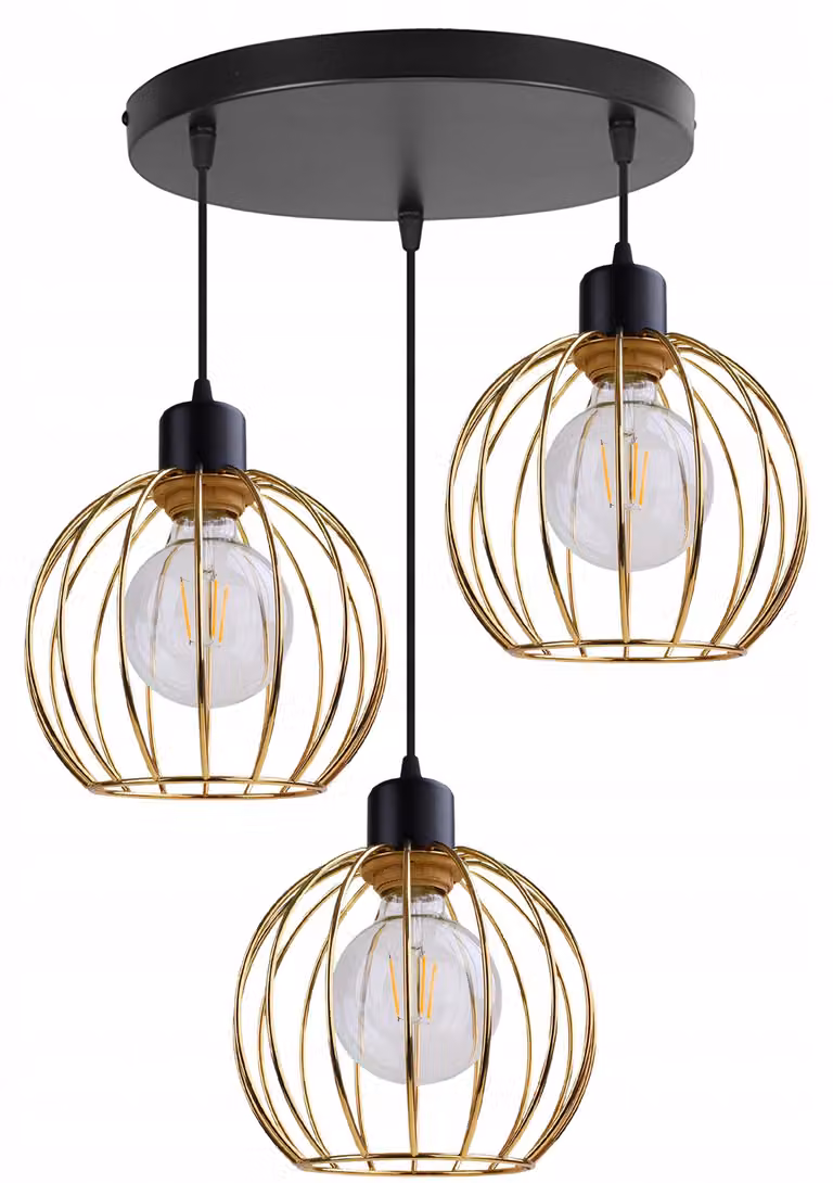 Lampada Da Soffitto Lampada A Sospensione Lampadario Oro Paralume Loft