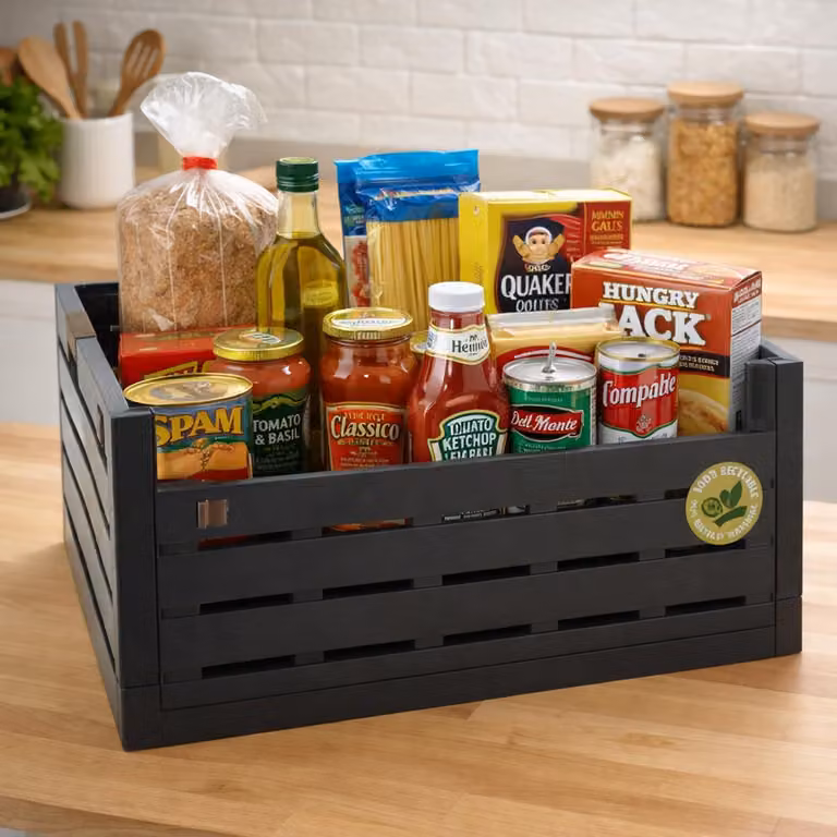 Contenitore pieghevole - Impilabile - 60 litri - 59 x 39 x 27 cm