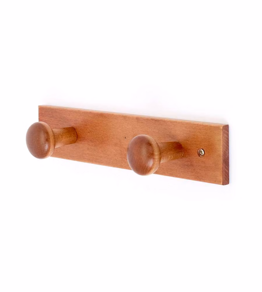 Portabito 2 Posti  In Legno Noce