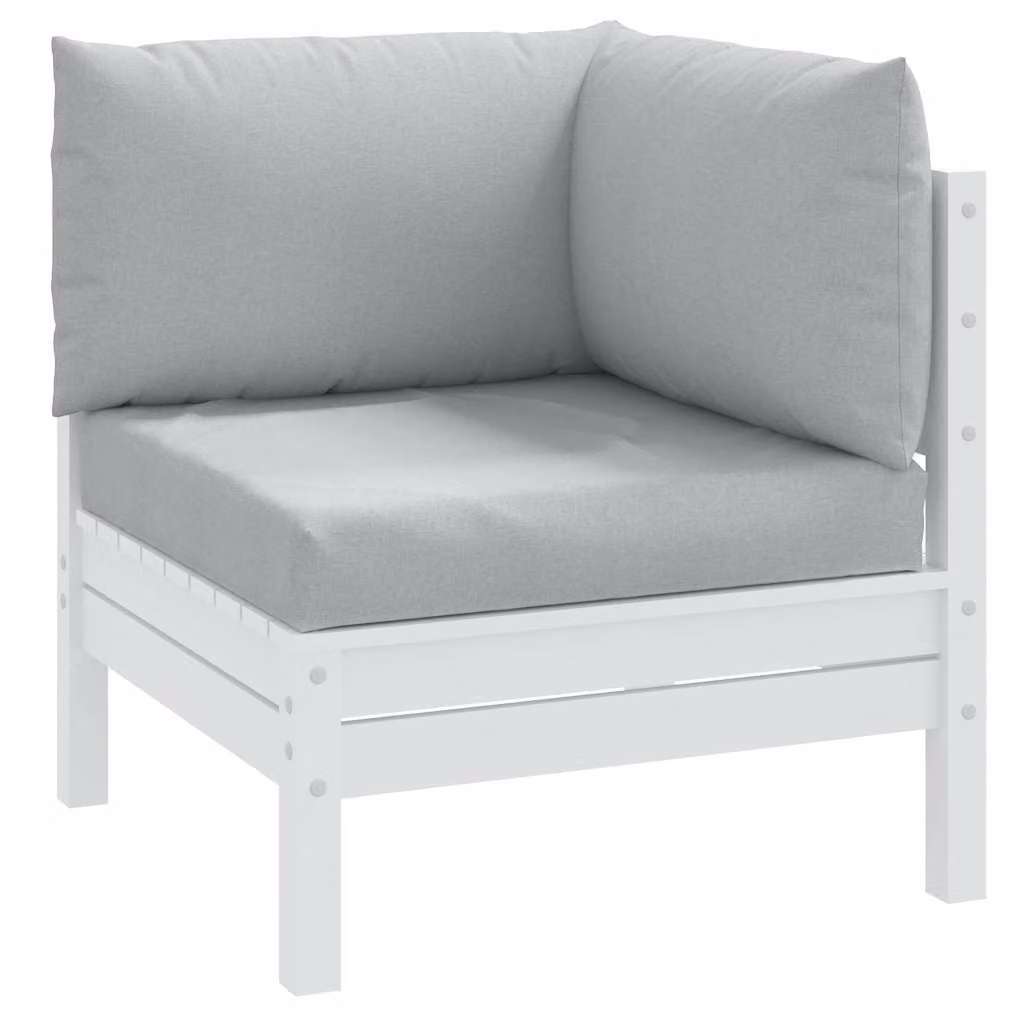 Set di 3 cuscini per pallet vidaXL in tessuto resistente ai raggi UV, colore grigio, L/P/H: 60 x 60 x 9,5 cm