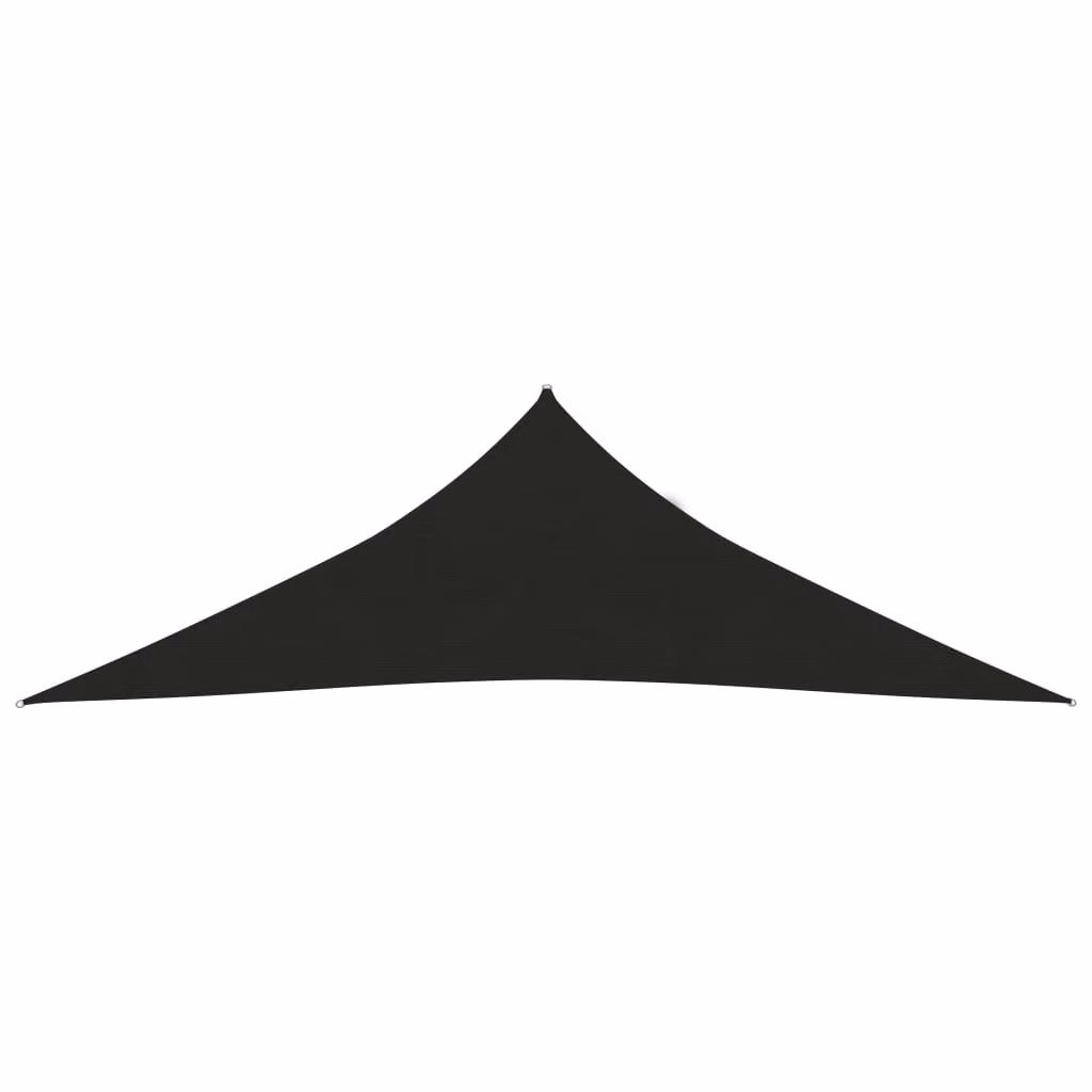 The Living Store Tenda da sole 160 g/m² Nero 2,5x2,5x3,5 m HDPE