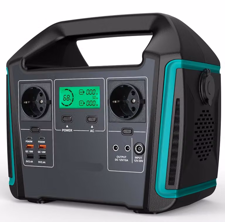 Centralina portatile – Batteria mobile – Sistema di accumulo di energia – 725,6 Wh – Generatore solare – Alimentazione per campeggio