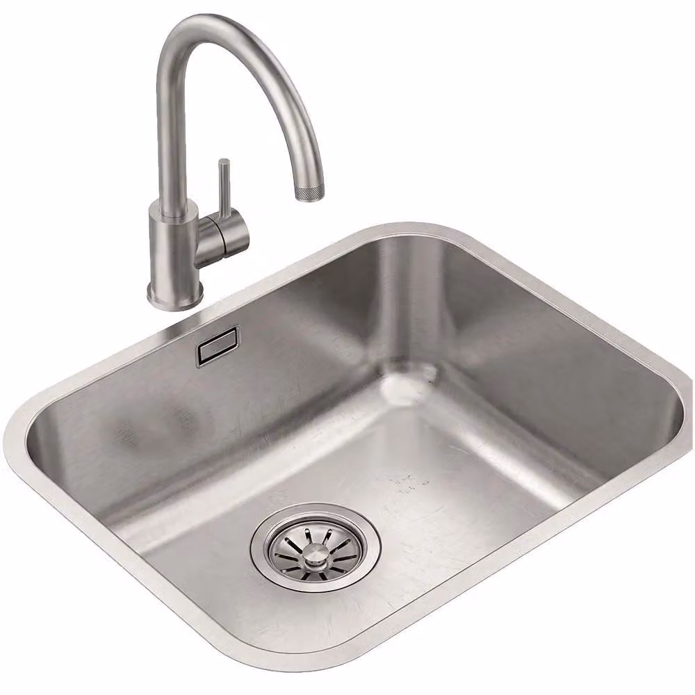 Teka Tekaway BET 50.40 Plus, Lavabo da appoggio, Rettangolare, Acciaio inossidabile, Acciaio inossidabile, 1 vasca, Rettangolare
