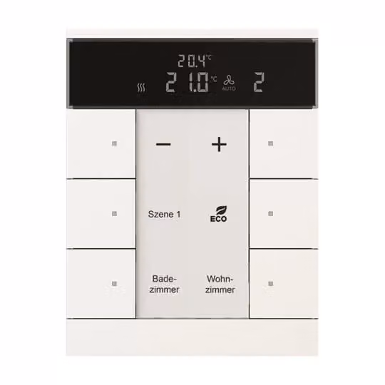 Busch-Jaeger SBS/U6.0.11-884 | Termostato ambiente secondario con funzione di comando a 6 vie Busch-Tenton®