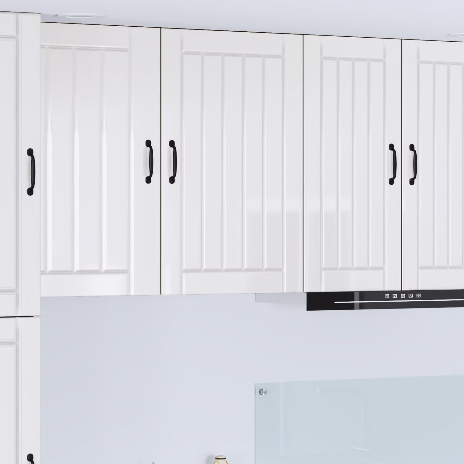 Armadietto a muro da cucina vidaXL LUCCA Bianco Lucido L 50 cm, P 31 cm, H 80 cm