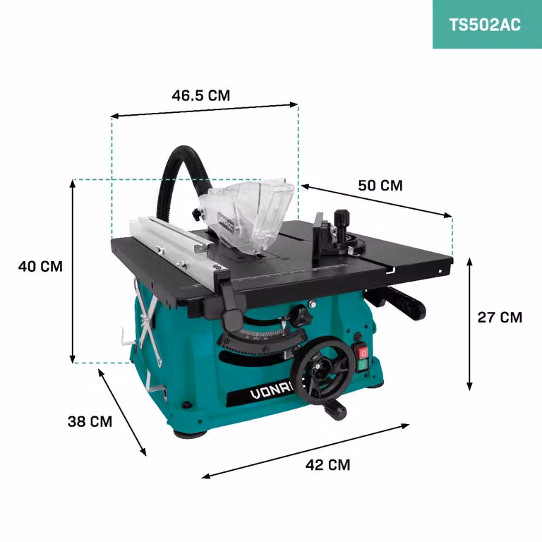 Segatrice da tavolo Vonroc - 1800 W, lama da 210 mm