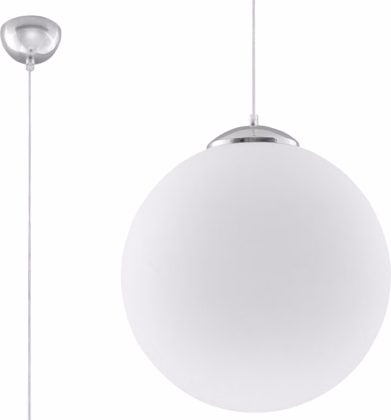 Lampada a sospensione CALIX 1 E27 Bianca, dimmerabile, Lumilo