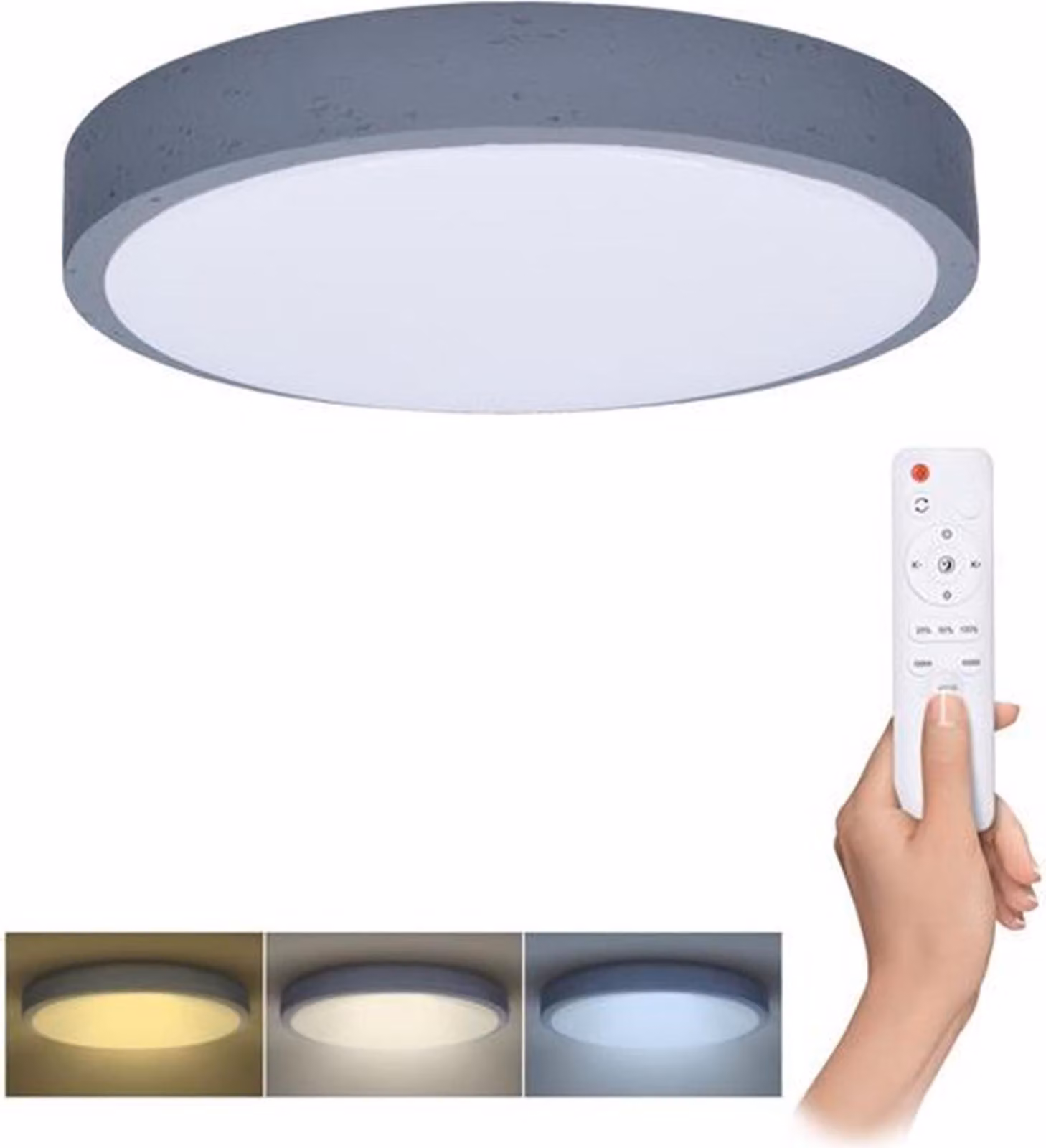 Plafoniera LED Solight WO8001 Grey 48 W 3360 lm 3000-6000 K grigio con telecomando