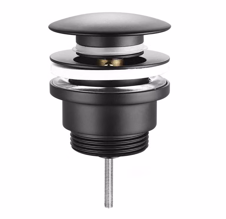 Accessori Sapho - Scarico per lavabo, Click Clack, nero CV1002B