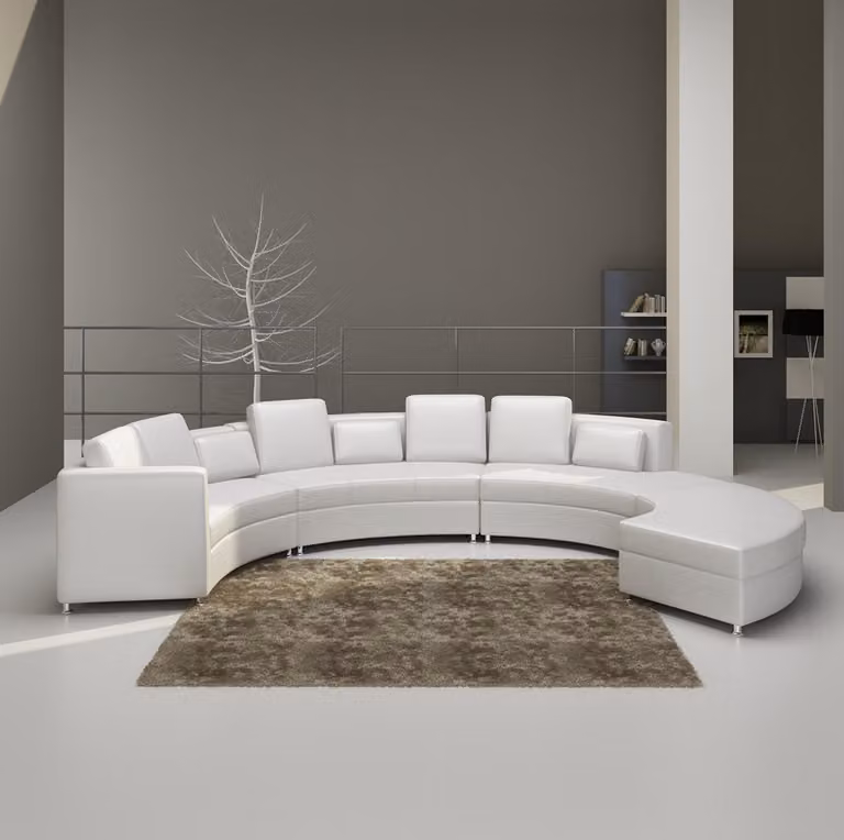 Ledersofa Couch Wohnlandschaft Ecksofa Eck Garnitur Design Modern Sofa A1102