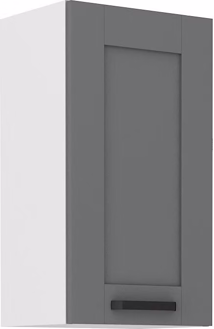 Armadietto superiore da cucina LAILI - larghezza 40 cm, grigio / bianco