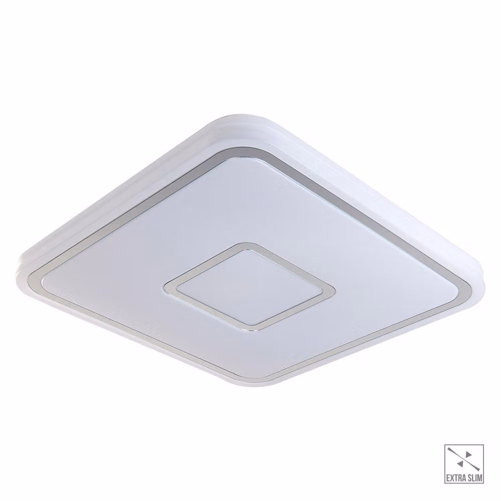Plafoniera LED MOZAN 48W 4000K bianco cromo L:53cm H:6,5cm L:53cm