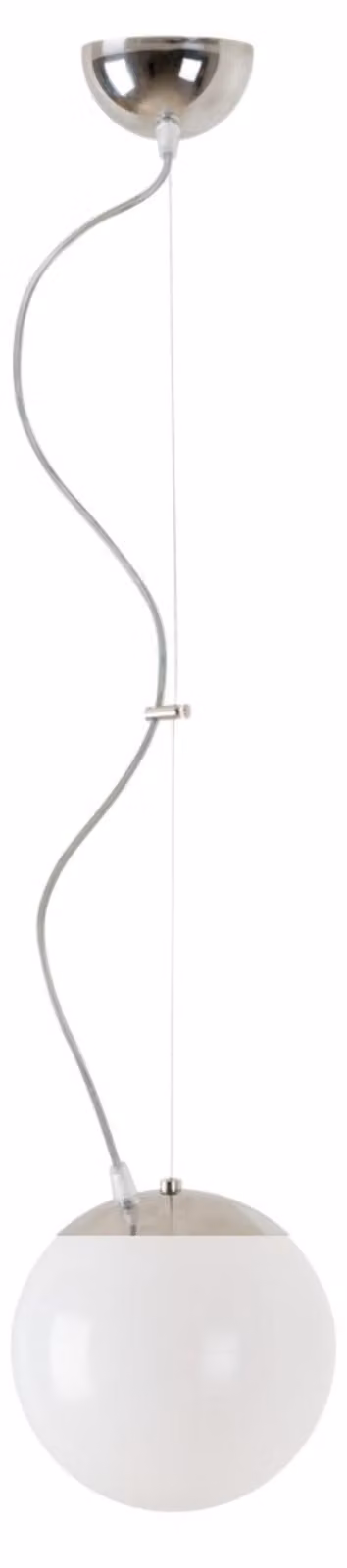 OSMONT ISI72882 ISIS L1 PM Lampada a sospensione in plastica, acciaio inossidabile/bianco, grado di protezione IP40, 4000 K, LED da 8 W