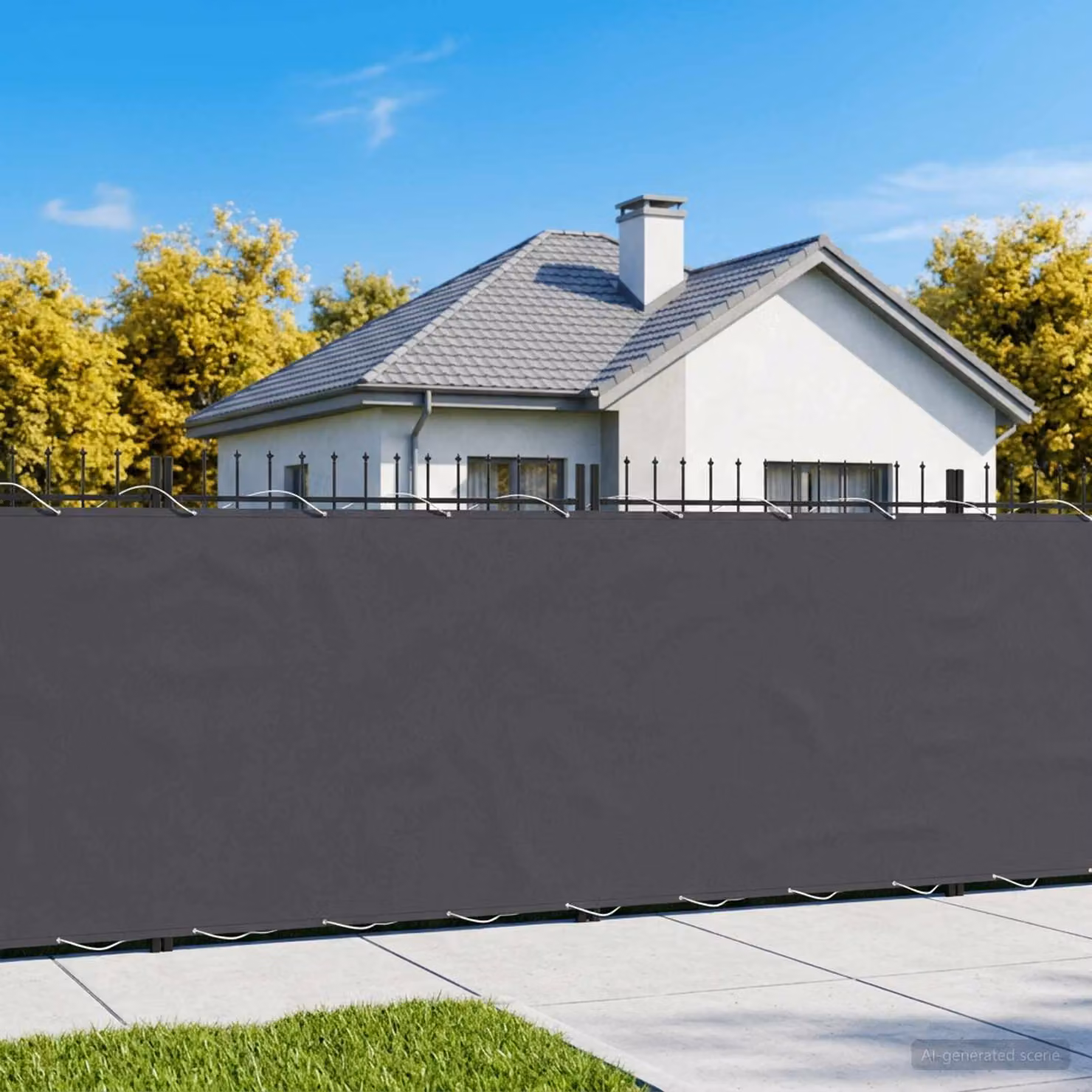 Schermo di privacy per balcone vidaXL in poliestere, H: 150 cm x L: 25 m