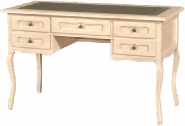 Scrivania classica in legno laccato Mobili 2G L: 130 cm, P: 60 cm, H: 79 cm