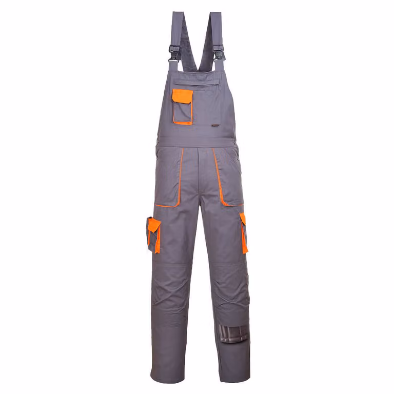 Portwest TX12 Portwest Texo Kontrast Latzhose Grigio Gr. XL