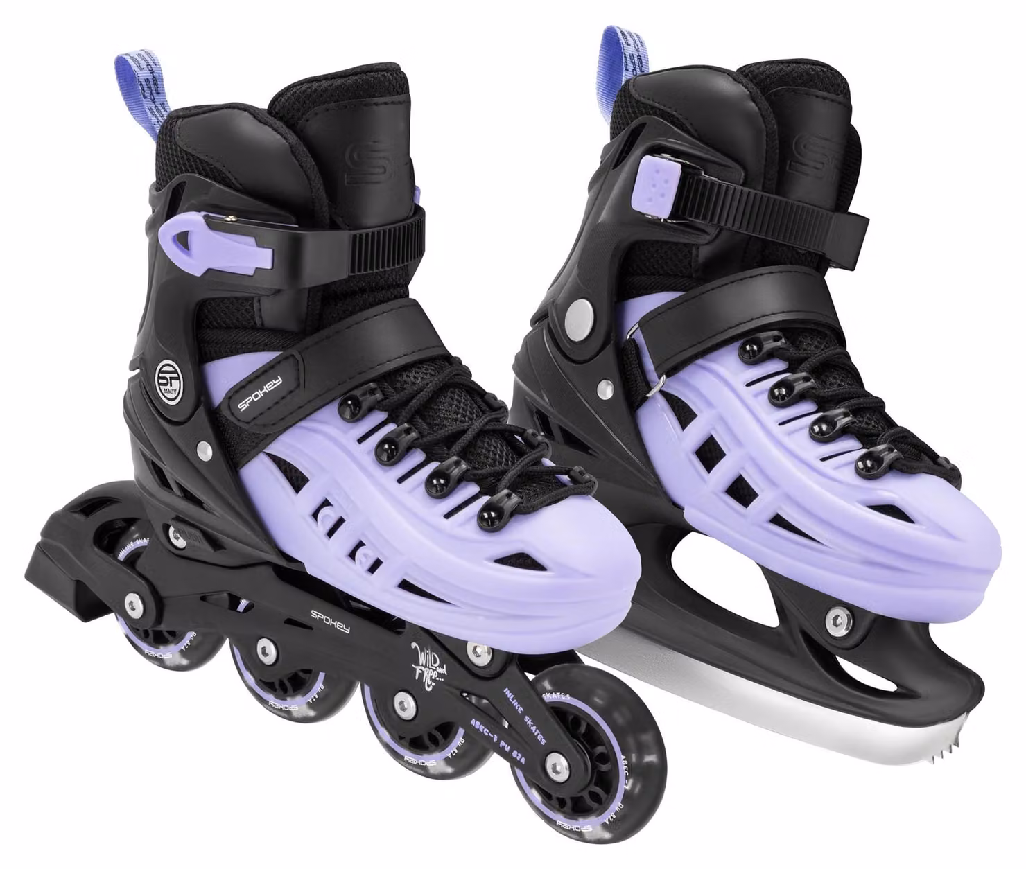 Scarpe a rotelle regolabili 4-in-1 per bambini e adolescenti
