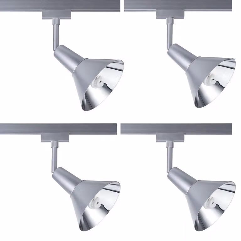 Set di 4 faretti Paulmann Urail Energy, inclusi lampadine a risparmio energetico da 9W, attacco E14, 230Volt