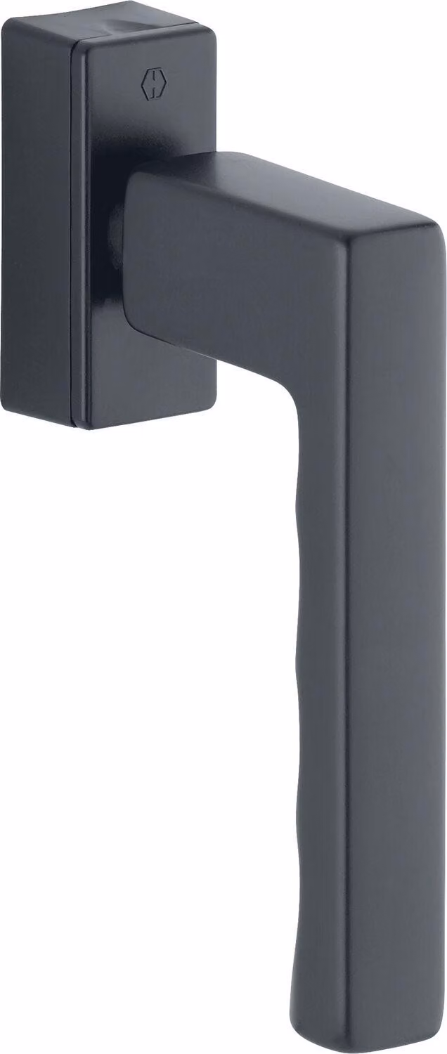 Maniglia HOPPE per finestra TOULON SecuForte, VK 32-42 mm, alluminio nero opaco