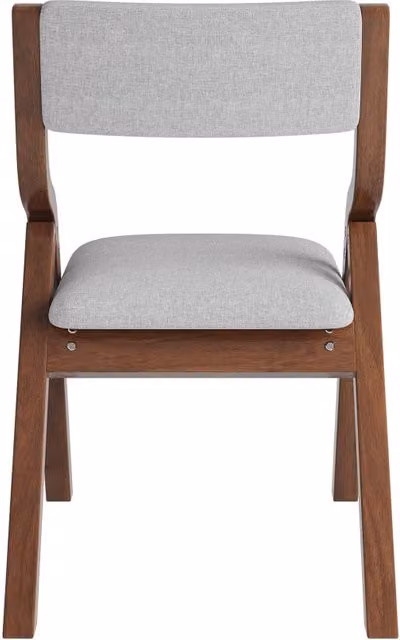 Set di 4 sedie pieghevoli REDOM in legno massello grigio per soggiorno e sala da pranzo, impilabili, L/P/H: 49 x 49 x 91,5 cm
