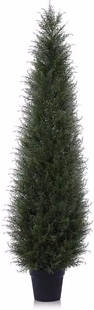 Pianta Artificiale di Cedro 150cm, Albero di Cedro Artificiale, Albero Bello per Esterno UV-Resistente per Decorazione di Casa, Soggiorno, Camera da Letto, Ufficio (1 Pacchetto)