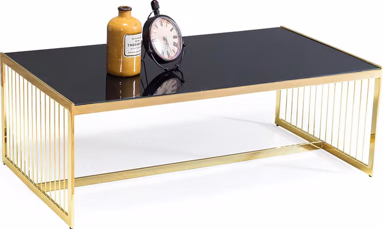 Couchtisch Kaffeetisch Wohnzimmer Tisch Beistelltisch Sofatisch Gold