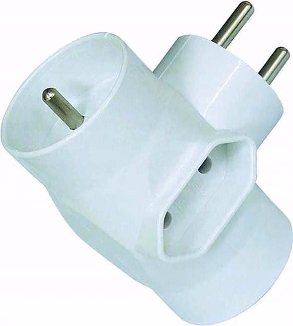 Distributore elettrico antifurto doppio 2x2P+Z