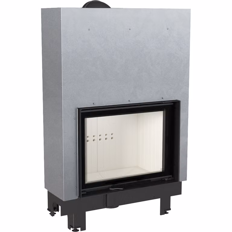 Inserto camino in acciaio KRATKI MBA 17 kW Ø 200 con porta scorrevole