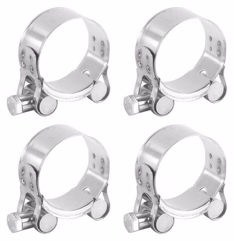 Fascette stringitubo da 36-39 mm, confezione da 4, in acciaio inossidabile, larghezza 20 mm