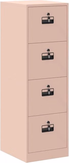 Armadio per File con cassetto 2 pz Rosa 44 x 50 x 139 cm CFW5718398