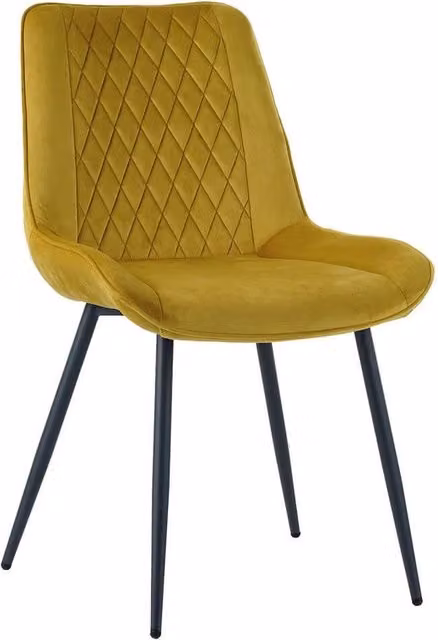 Set di 4 sedie in velluto moderne imbottite - CORVIA