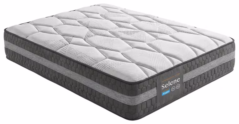 Materassi a molle insacchettate, in memory foam, altezza 30 cm, dimensioni 90x190 cm, di media rigidità
