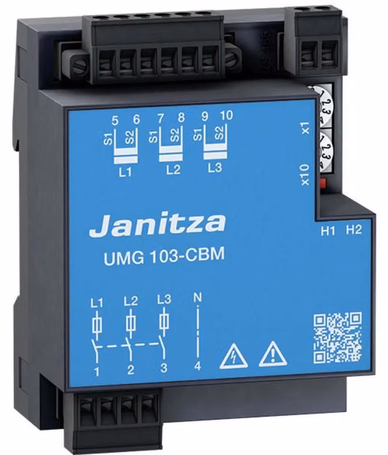 Janitza Dispositivo di misura universale elettronico L-N:80-240VAC UMG 103-CBM