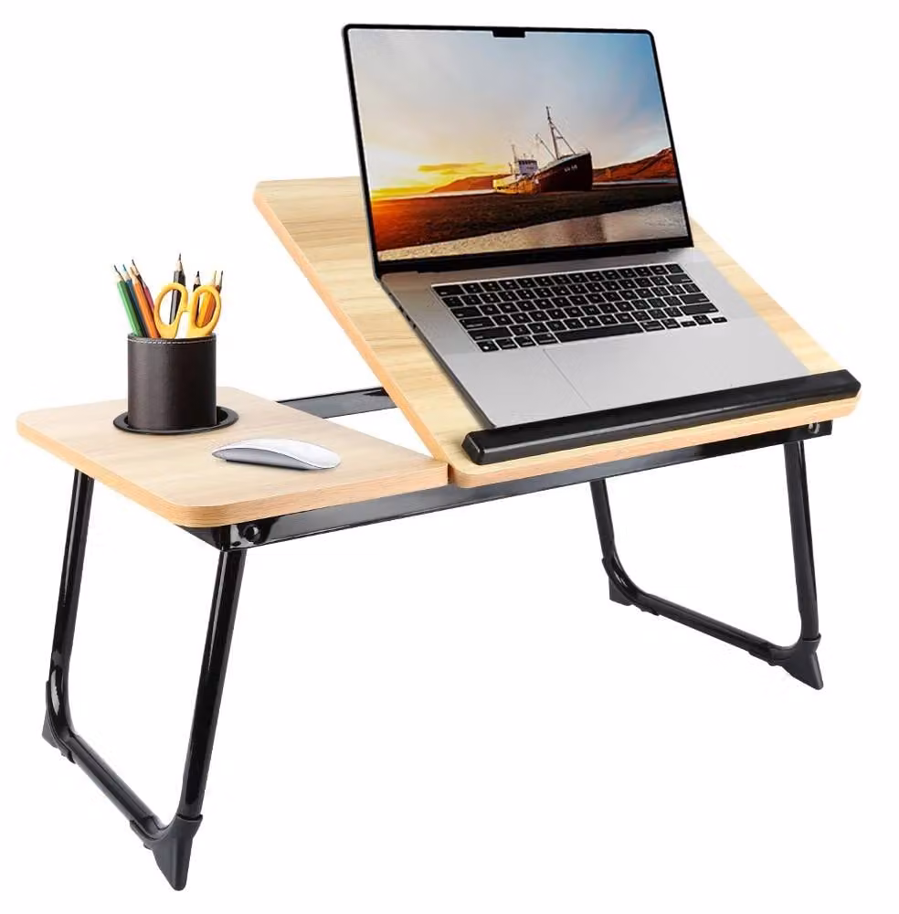 Elzusha - Scrivania regolabile per laptop, ideale per l'ufficio e il divano