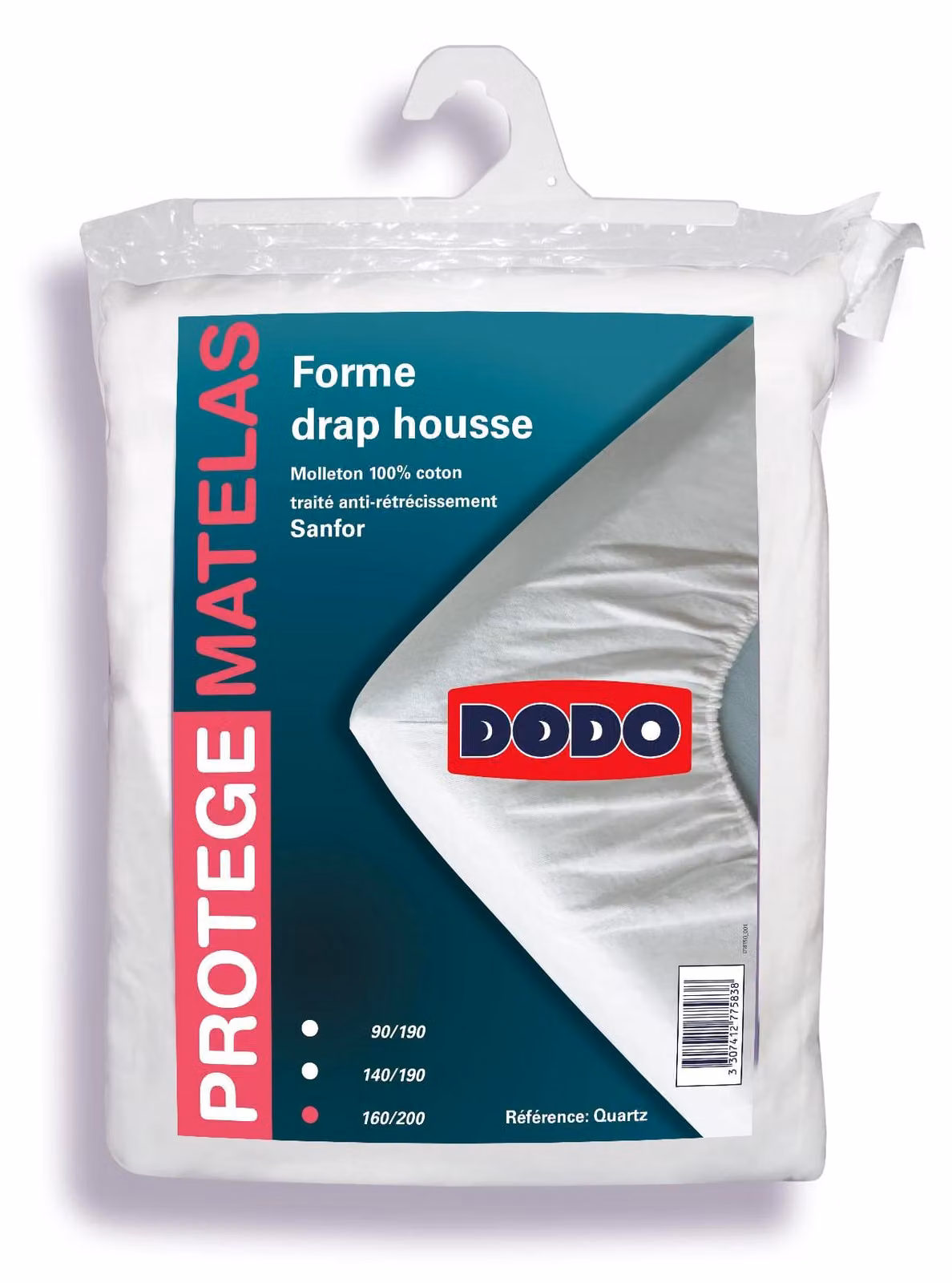 Coprimaterasso in pile di cotone, 160x200 cm, assorbente, lavabile