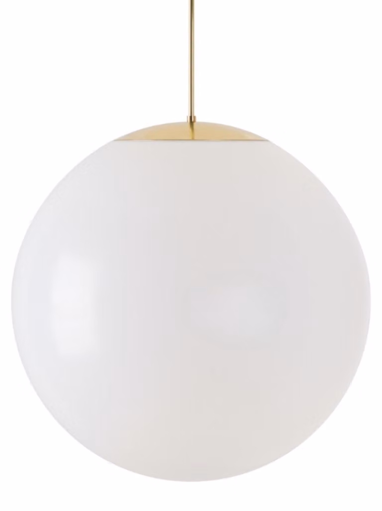 OSMONT ISI60572 ISIS P5 PM HP Lampada a sospensione in plastica, ottone/bianco, grado di protezione IP40, 4000 K, LED da 65 W