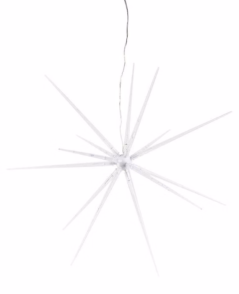 Fanale a LED tridimensionale per esterni, diametro 50 cm, 14 LED bianco caldo, 8 funzioni di illuminazione, timer