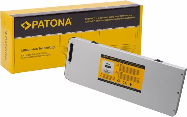 Batteria compatibile con Apple A1280, adatta per MacBook A1278 (alluminio unibody) – 10,8 Volt, 4600 mAh