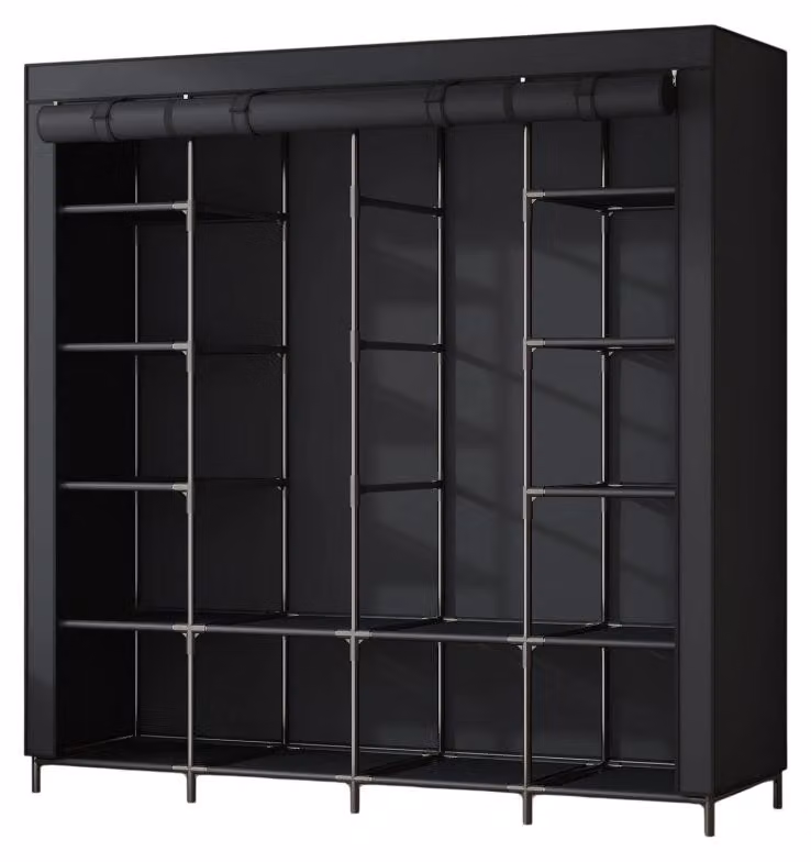 Grande armadio tessile Massido MS-804 nero