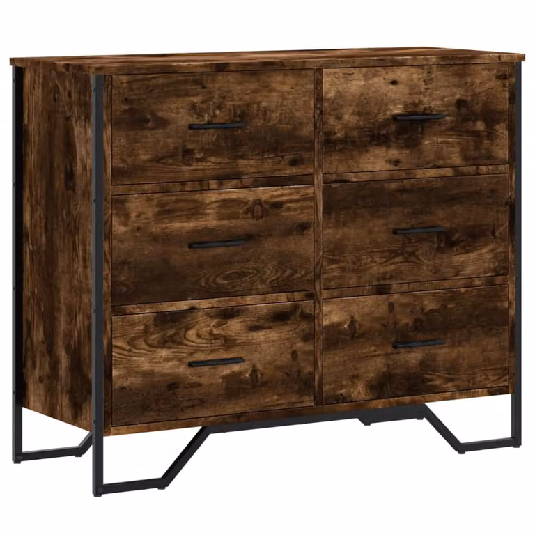Cassettiera Rovere Sonoma 91x35,5x74,5 cm in Truciolato