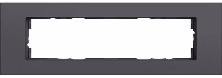 Cornice di copertura Gira a 2 moduli senza manopole Gira Esprit in alluminio antracite (laccato) 1002408