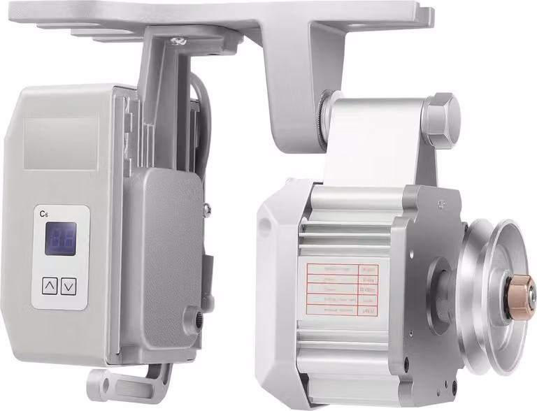 Motore per macchine da cucire - Motore industriale senza spazzole - 550 W - 220 V - 200-4500 giri/min - Risparmio energetico - Avvolgimento in rame - Bianco