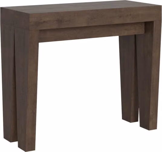 Consolle Allungabile 90-196x42x77 cm in Nobilitato Marrone