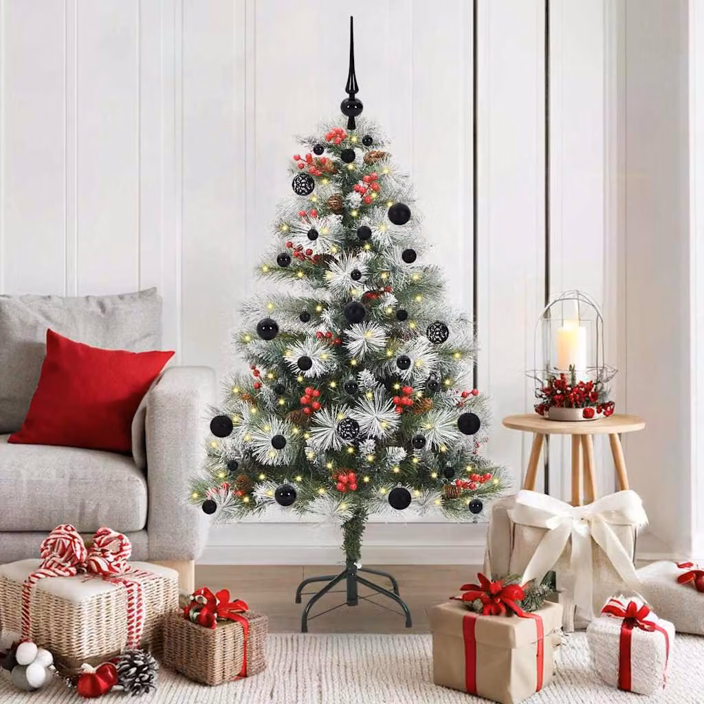 Maison Exclusive - Albero di Natale artificiale, verde e bianco, 150 cm