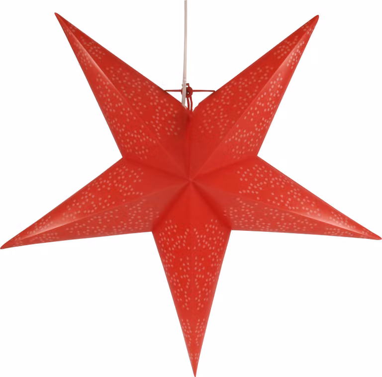 Stella da esterno a LED resistente alle intemperie Kassandra, stella di Natale, stella illuminata 60 cm incl. cavo da 7 m e lampadina a LED - rosso, plastica, stella di Natale, stella dell'avvento
