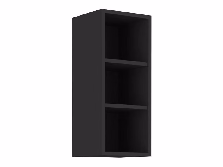 Mobiletto superiore aperto SAJU - larghezza 30 cm, nero