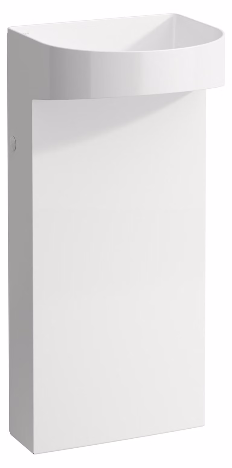 LAUFEN Sondeur mobile pour lavabo avec colonne intégrée, sans trou pour robinet, sans trop-plein, 410x900mm, avec robinet de vidange, blanc, H8113410001121, H8113410001121