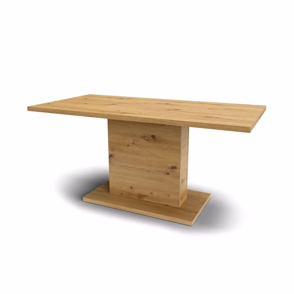 Tavolo rettangolare moderno Follow162 in legno colore rovere L: 160 cm, P: 80 cm, H: 76 cm – 2